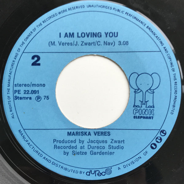 Mariska Veres : Take Me High (7", Single)