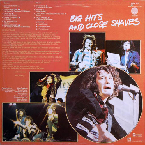 The Sensational Alex Harvey Band : Vambo Rools 'Big Hits And Close Shaves' (LP, Comp)