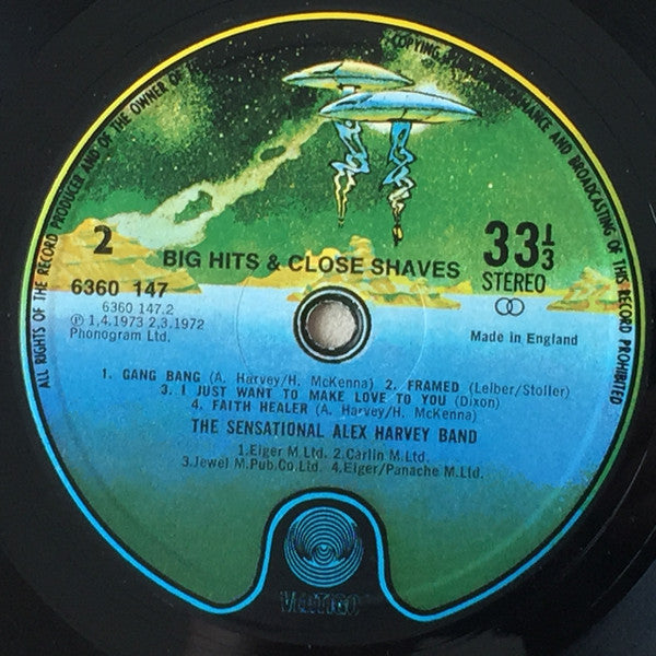 The Sensational Alex Harvey Band : Vambo Rools 'Big Hits And Close Shaves' (LP, Comp)