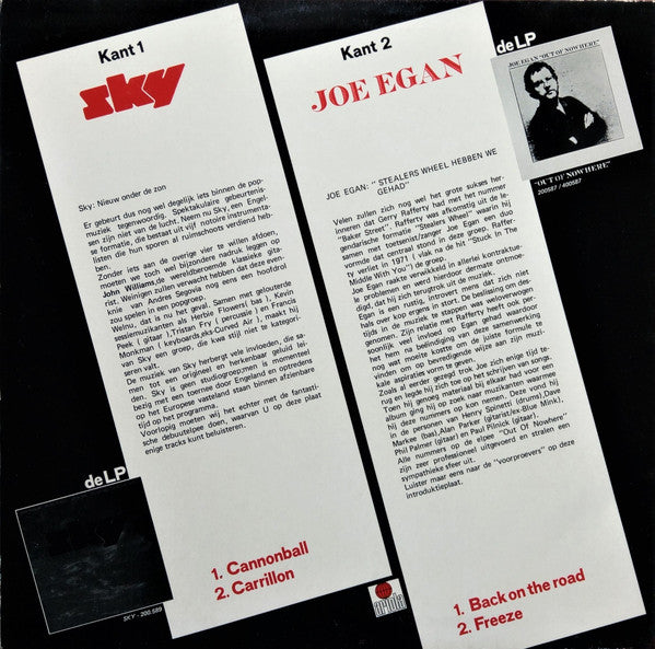 Sky (4) / Joe Egan : Sample Record (12", Promo)