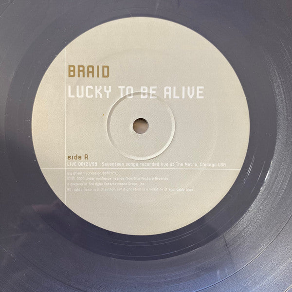 Braid : Lucky To Be Alive (2xLP, Album, Gre)