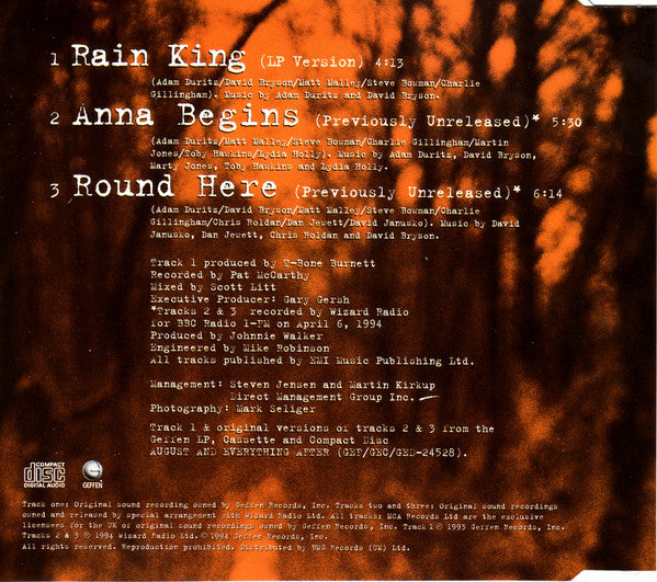 Counting Crows : Rain King (CD, Single)