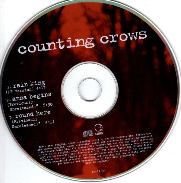 Counting Crows : Rain King (CD, Single)