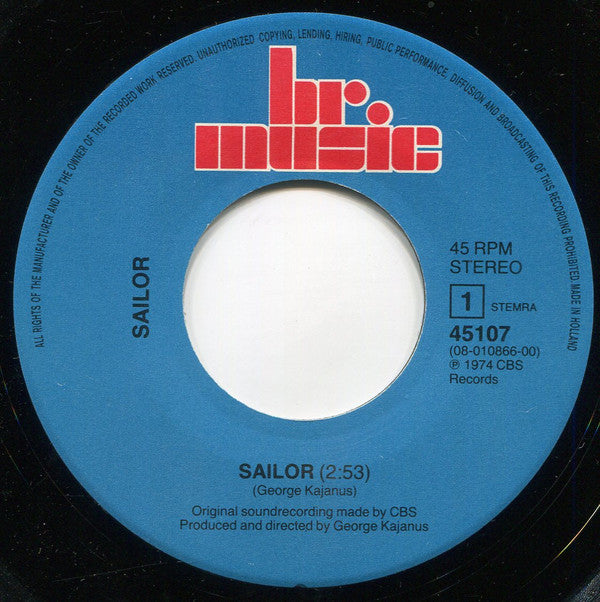 Sailor : Sailor / Traffic Jam (7", RE)