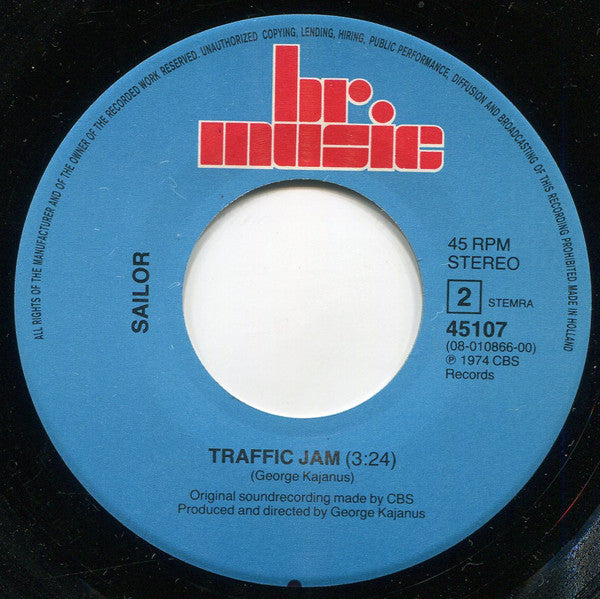 Sailor : Sailor / Traffic Jam (7", RE)