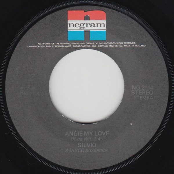 Silvio (3) : Angie My Love (7", Single)