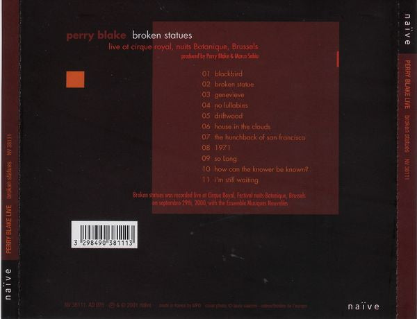 Perry Blake : Broken Statues (CD, Album)