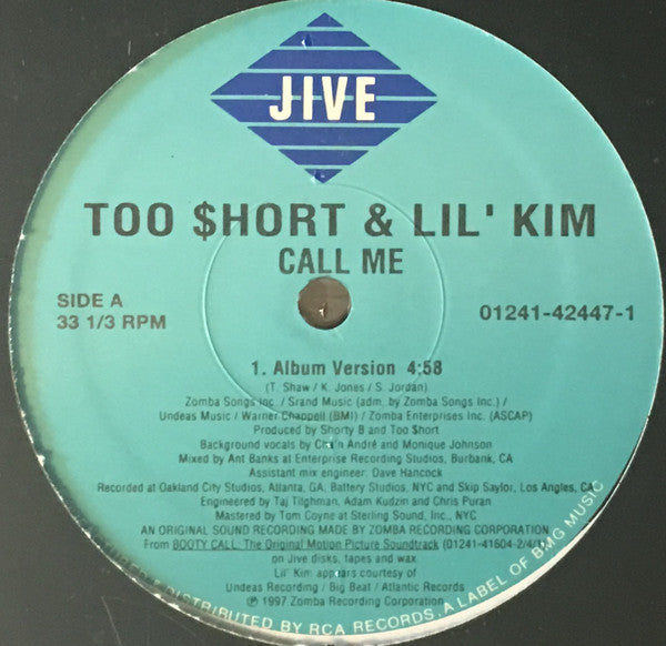 Too $hort* & Lil' Kim : Call Me (12")
