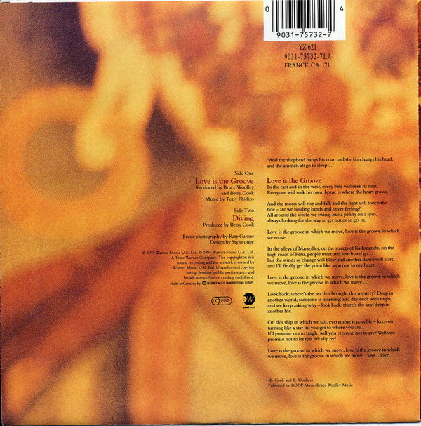 Betsy Cook : Love Is The Groove (7", Single, Sol)