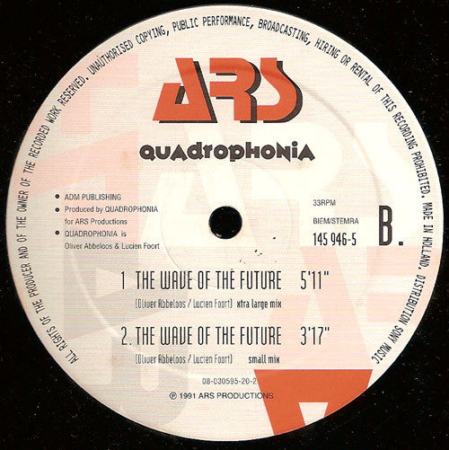 Quadrophonia : The Wave Of The Future (12")