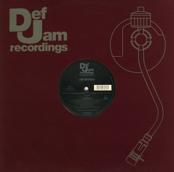 Joe Budden Feat. DJ Kayslay*, Fat Joe And Joe : Not Your Average Joe (12")