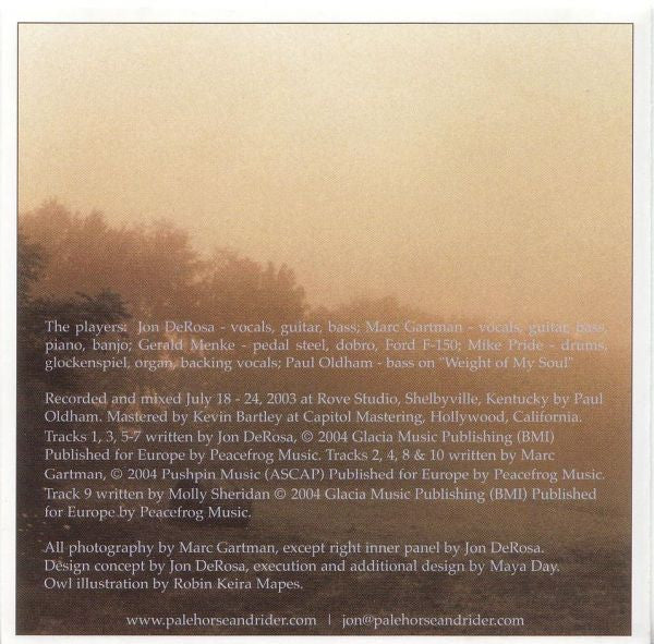 Pale Horse and Rider : Moody Pike (CD, Album)