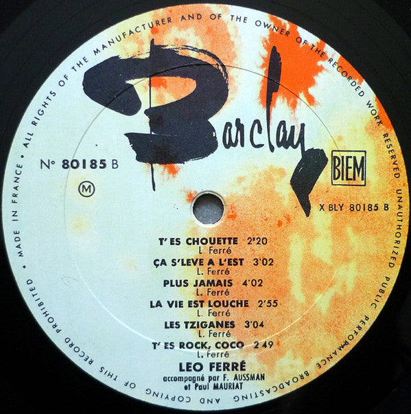 Léo Ferré : Léo Ferré (LP, Album)