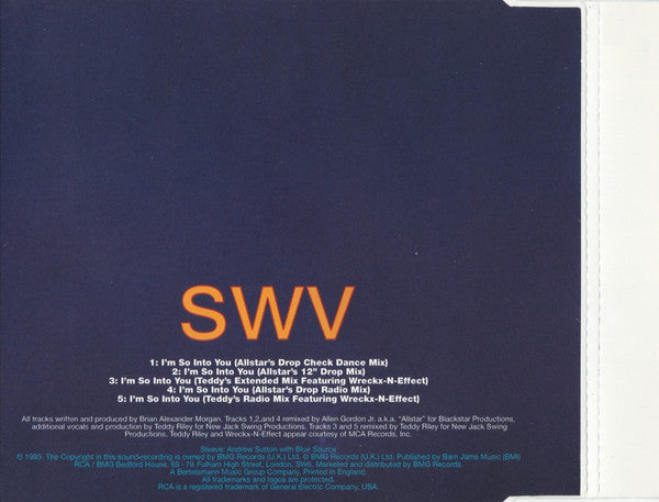 SWV : I'm So Into You (CD, Single)