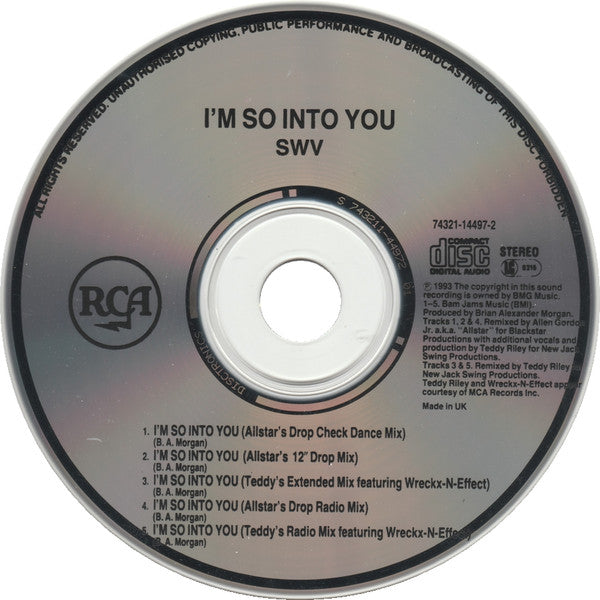 SWV : I'm So Into You (CD, Single)