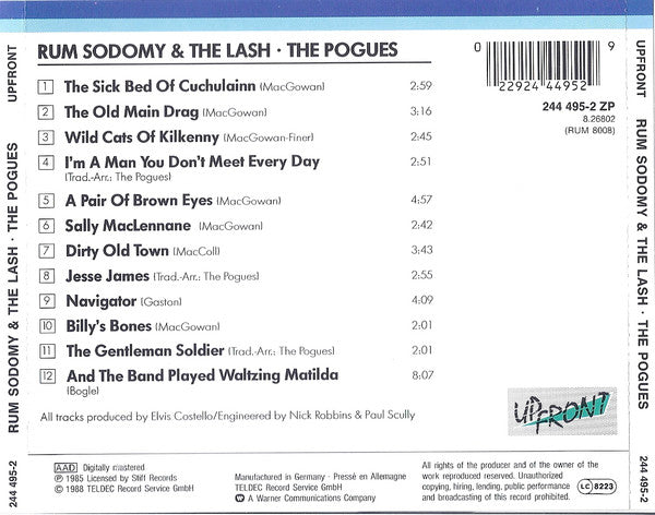 The Pogues : Rum Sodomy & The Lash (CD, Album, RE)