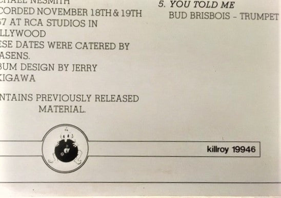 Michael Nesmith : The Wichita Train Whistle Sings (LP, Album, RE)