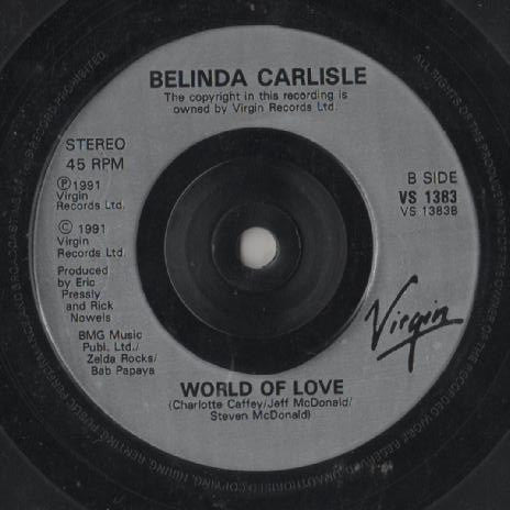 Belinda Carlisle : Do You Feel Like I Feel? (7", Single, Sil)