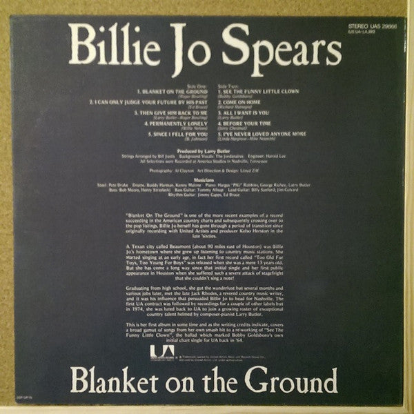Billie Jo Spears : Blanket On The Ground (LP)