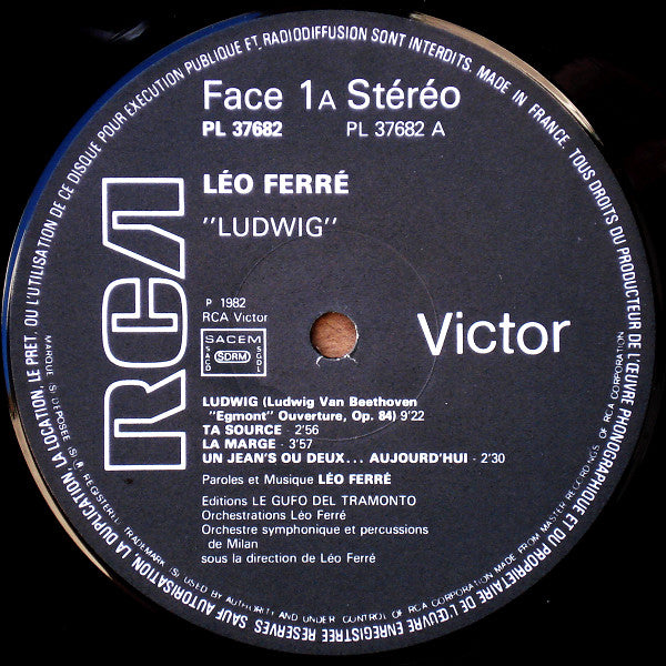 Léo Ferré : "Ludwig", "L'Imaginaire", "Le Bateau Ivre" (3xLP, Album, Tri)