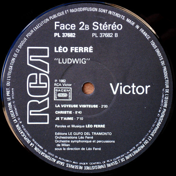 Léo Ferré : "Ludwig", "L'Imaginaire", "Le Bateau Ivre" (3xLP, Album, Tri)