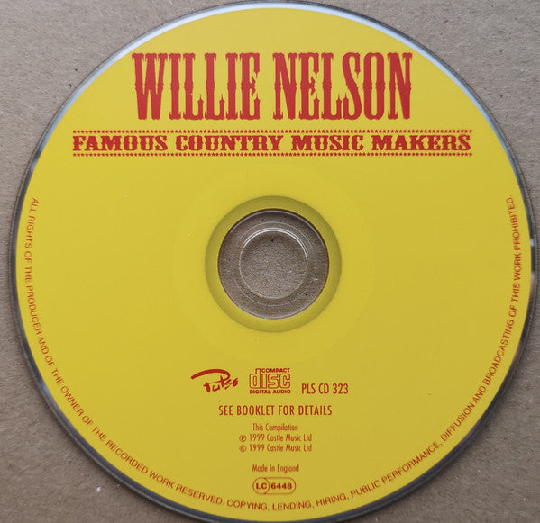 Willie Nelson : Willie Nelson - Famous Country Music Makers (CD, Album)