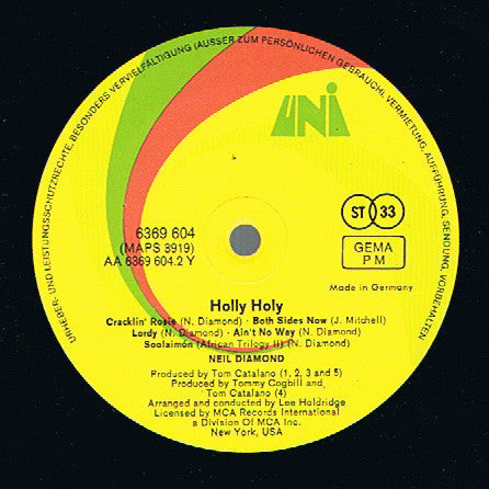 Neil Diamond : Holly Holy (LP, Comp)