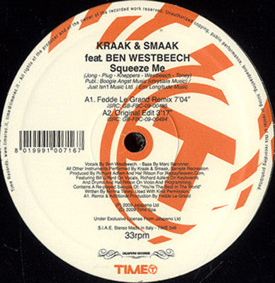 Kraak & Smaak Featuring Ben Westbeech : Squeeze Me (12")