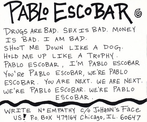 No Empathy : Ashland Ave. / Pablo Escobar (7", Single)