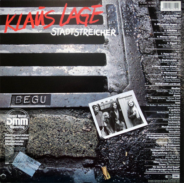Klaus Lage : Stadtstreicher (LP, Album, RE)
