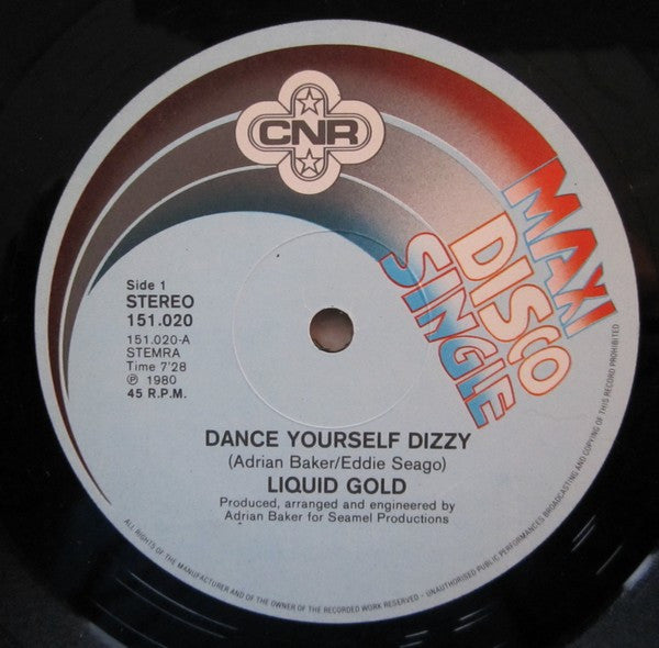 Liquid Gold : Dance Yourself Dizzy (12", Maxi)