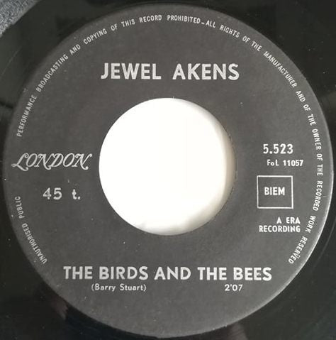 Jewel Akens : The Birds And The Bees / Tic Tac Toe (7", Single)