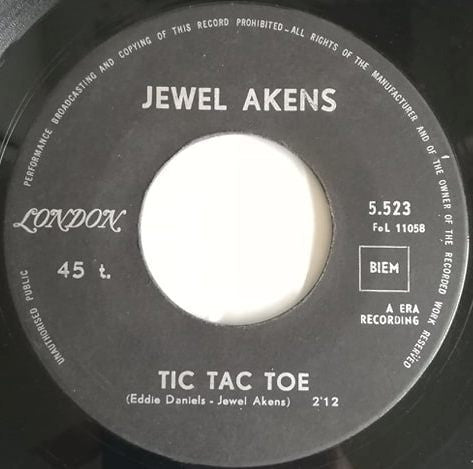 Jewel Akens : The Birds And The Bees / Tic Tac Toe (7", Single)