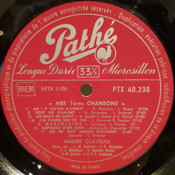 André Claveau : Mes Premières Chansons (LP, Comp, RE)