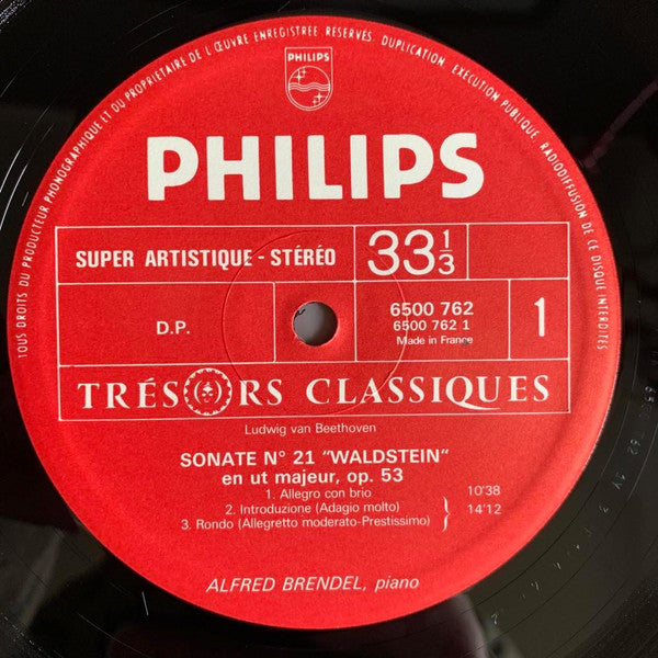 Alfred Brendel - Ludwig van Beethoven : Sonate Op. 53 "Waldstein" et Andante Favori, Sonate Op. 110 (LP)
