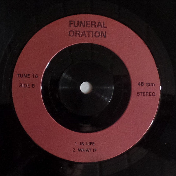 Funeral Oration (2) : The More We Know (7")