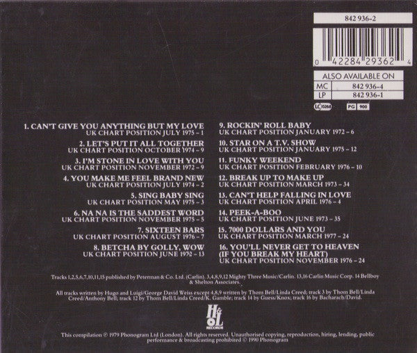 The Stylistics : The Very Best Of The Stylistics (CD, Comp)