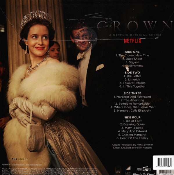 Hans Zimmer, Rupert Gregson-Williams : The Crown (Season One Soundtrack) (2xLP, Album, Ltd, Num, RP, Gol)