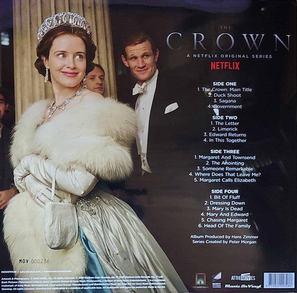 Hans Zimmer, Rupert Gregson-Williams : The Crown (Season One Soundtrack) (2xLP, Album, Ltd, Num, RP, Gol)