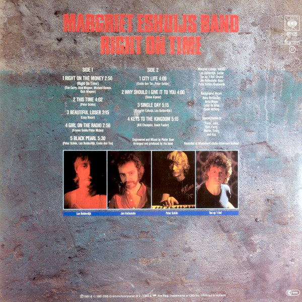 Margriet Eshuijs Band : Right On Time (LP, Album)