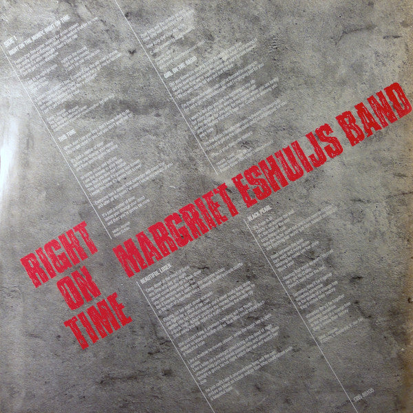 Margriet Eshuijs Band : Right On Time (LP, Album)