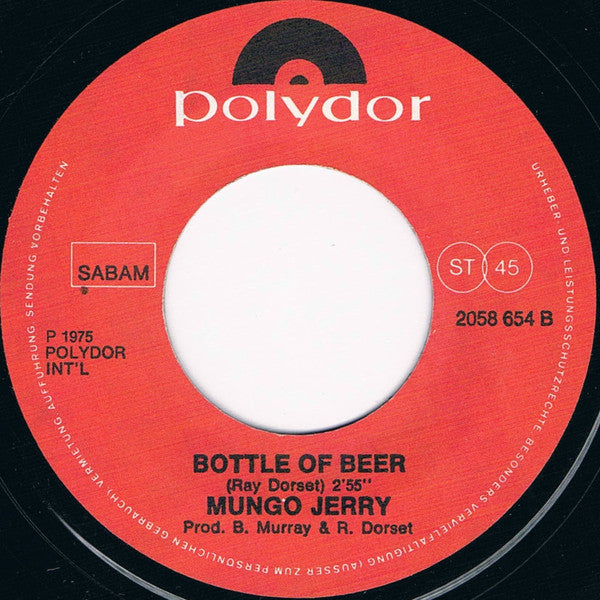 Mungo Jerry : Hello Nadine  (7", Single)