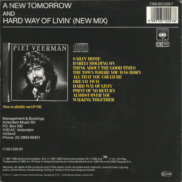 Piet Veerman : A New Tomorrow (7", Single)