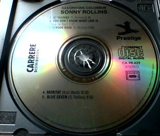Sonny Rollins : Saxophone Colossus (CD, Album, RE)