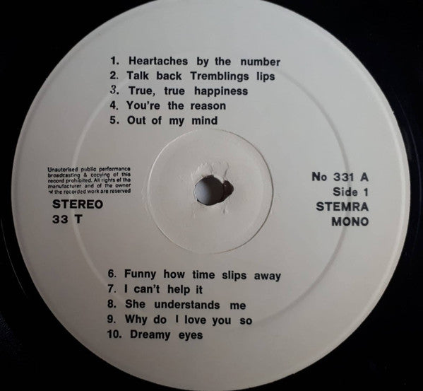 Johnny Tillotson : The Very Best Of Johnny Tillitson (LP, Comp, Mono)