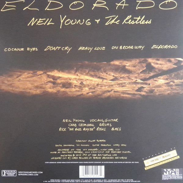 Neil Young & The Restless (3) : Eldorado (LP, MiniAlbum, RE)
