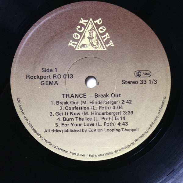 Trance (6) : Break Out (LP, Album)