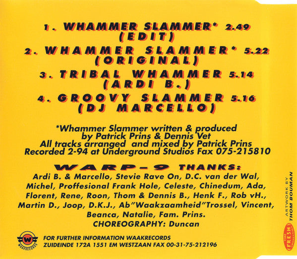 Warp 9 (2) : Whammer Slammer (CD, Maxi)