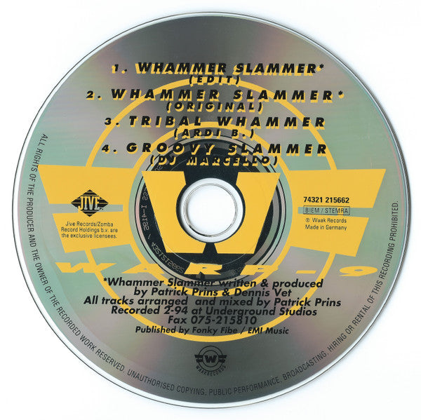Warp 9 (2) : Whammer Slammer (CD, Maxi)