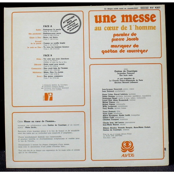 Gaëtan De Courrèges : Une Messe Au Cœur De L'Homme (LP)